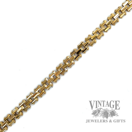 7.25" Track Link 13k Bracelet 