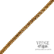 7.25" Chevron Link 14k Gold Bracelet