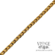 7.25" Butterfly link 18k gold bracelet