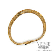 7.5" Fancy link 14 karat gold bracelet round