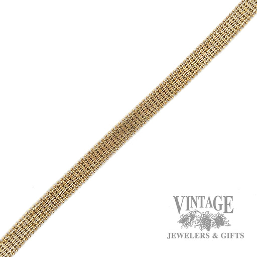 7.5" Fancy link 14 karat gold bracelet
