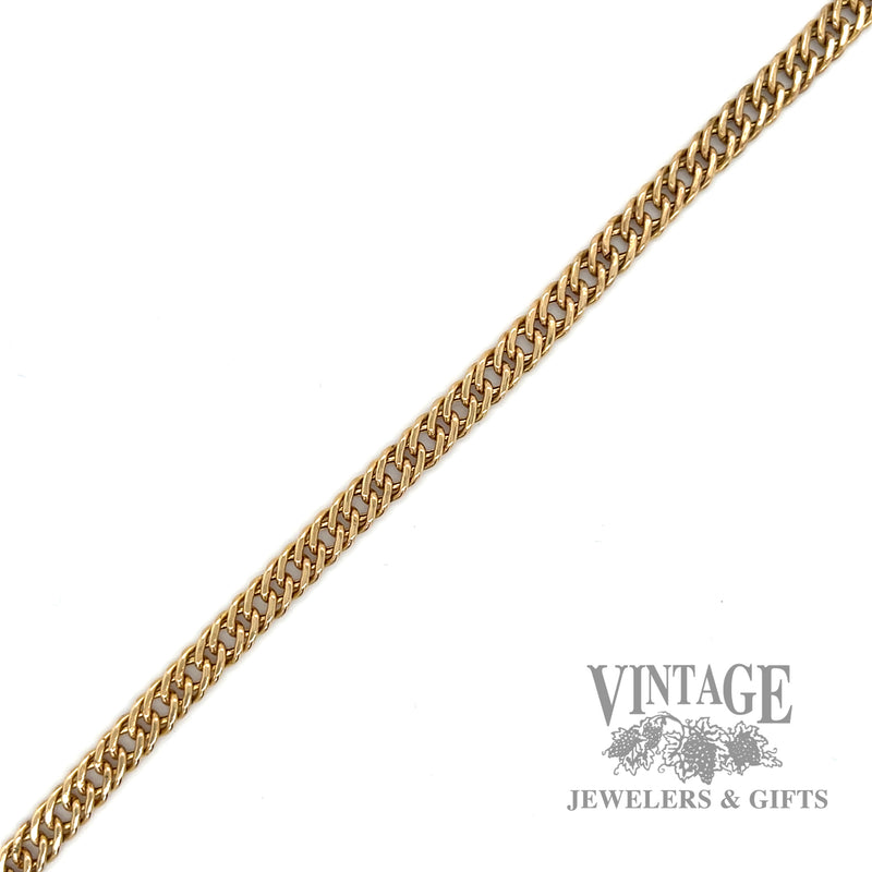 8.25" Curb link 14k gold bracelet
