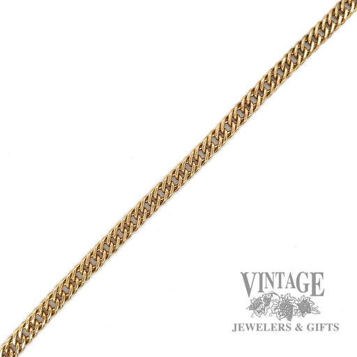 8.25" Curb link 14k gold bracelet