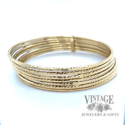 7.75" Multi Bengal 14k gold bracelet