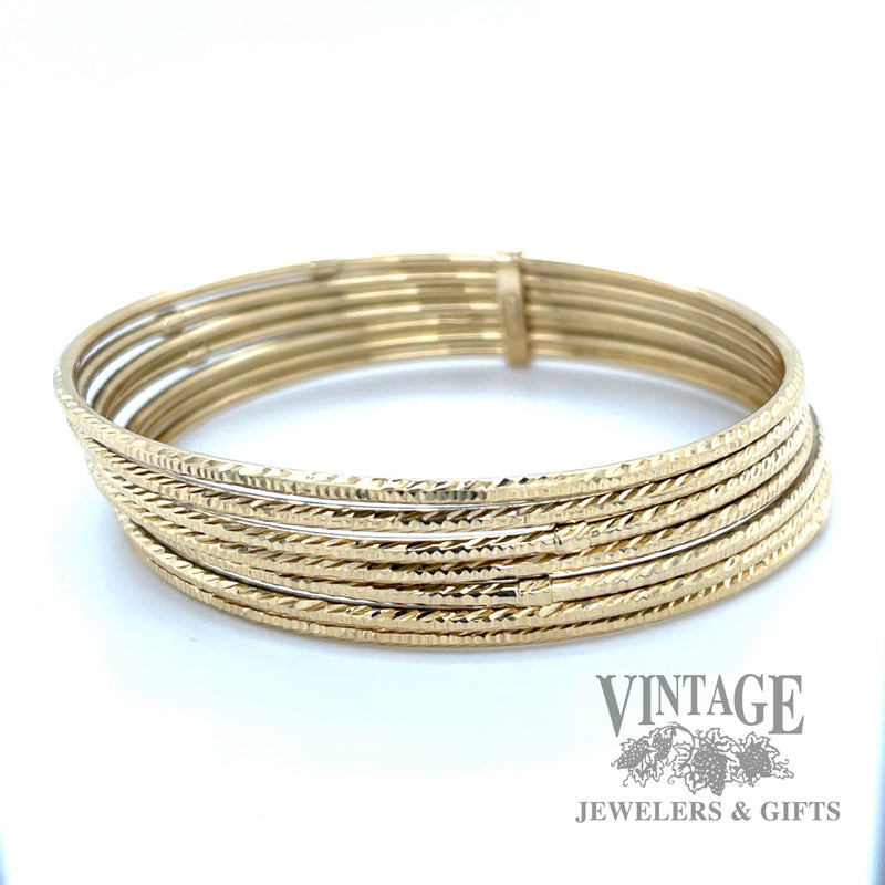 7.75" Multi Bengal 14k gold bracelet