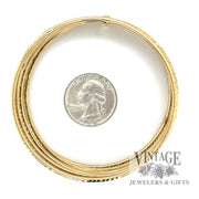 7.75" Multi Bengal 14k gold bracelet scale