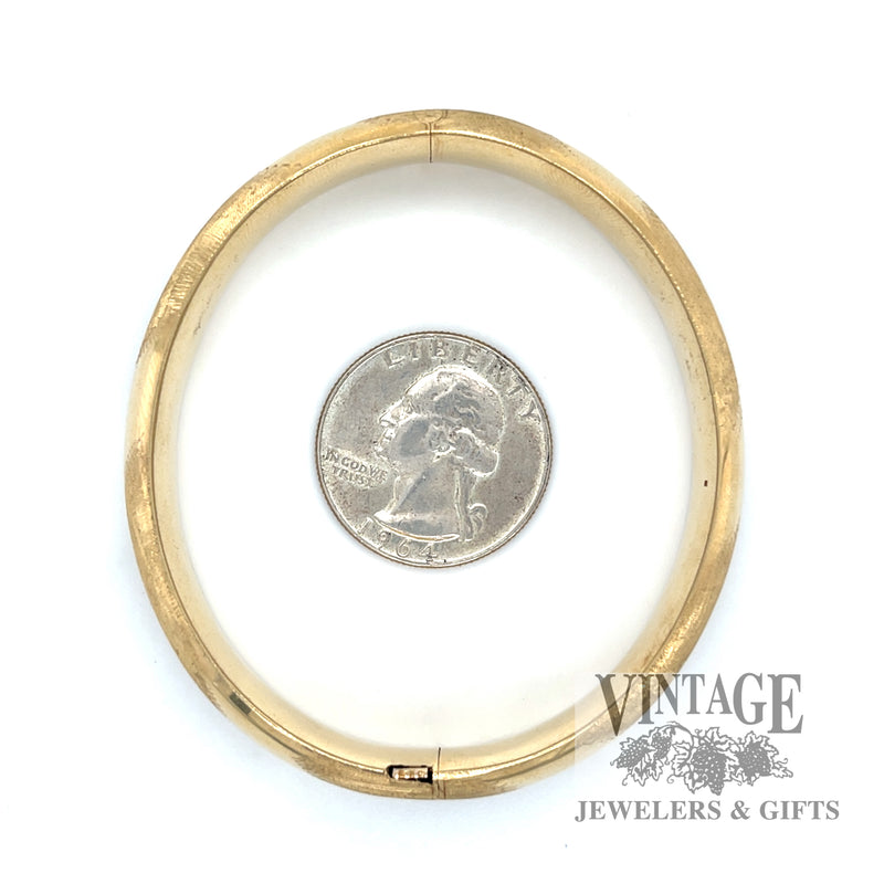 6.75" Bengal 16 karat gold bracelet size and scale