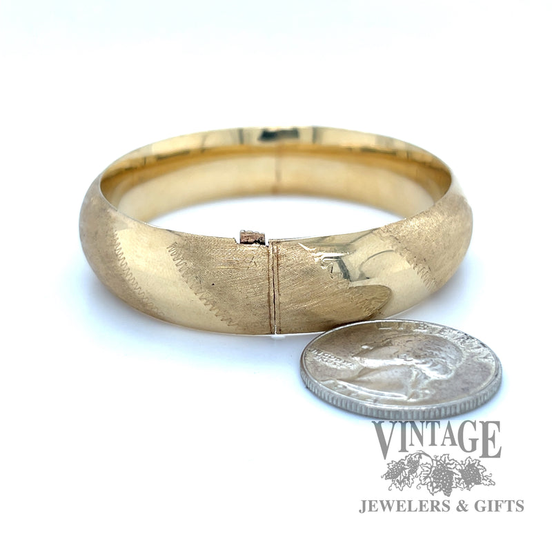 6.75" Bengal 16 karat gold bracelet side scale