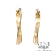 Multi hoop style 13k yellow gold earrings back