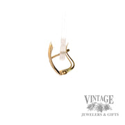 Geometric dangle 14k yellow gold earrings  right
