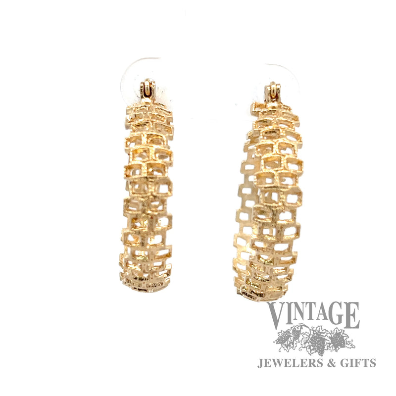 Staggered Ladder 14k yellow gold earrings
