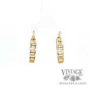 Open Ladder design 14k Hoop earrings