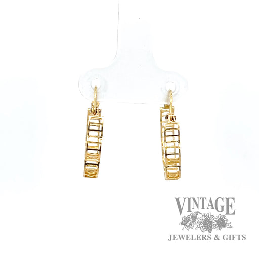 Open Ladder design 14k Hoop earrings