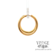 Endless Hoop 19k yellow gold earrings right