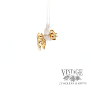 Sea Shell Shaped 18k yellow gold earrings right