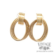 hoop 14k yellow gold earrings