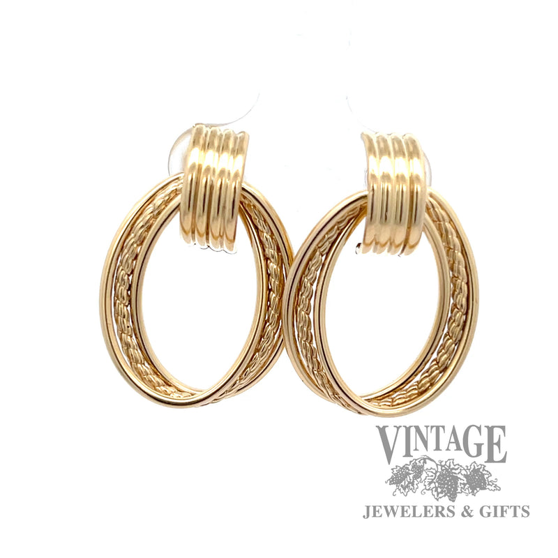 hoop 14k yellow gold earrings