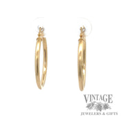 Hoop 14k yellow gold earrings 