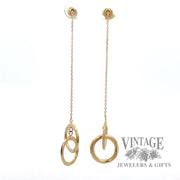 Dangle Style 14k gold earrings