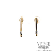 Drop 13k yellow earrings 