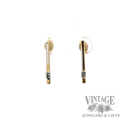 Drop 13k yellow earrings 