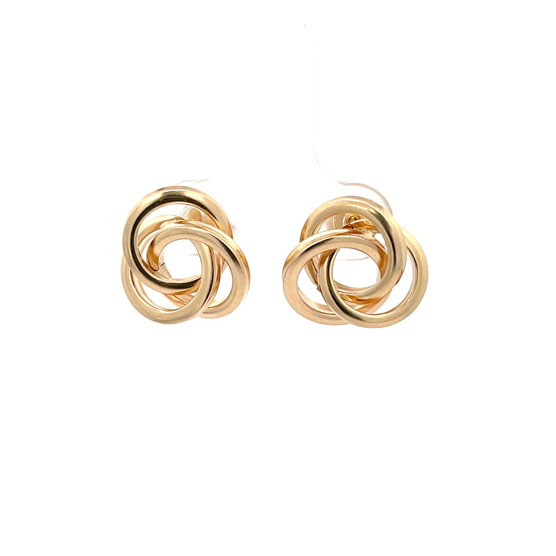 multi hoop 14k yellow earrings 