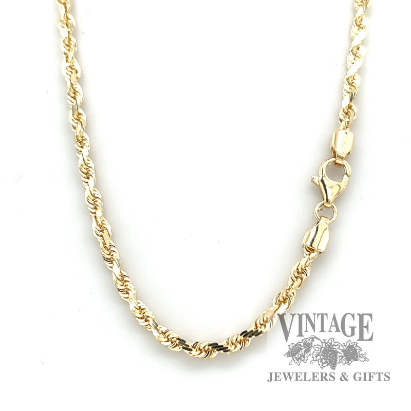 30" 14k gold Rope Chain