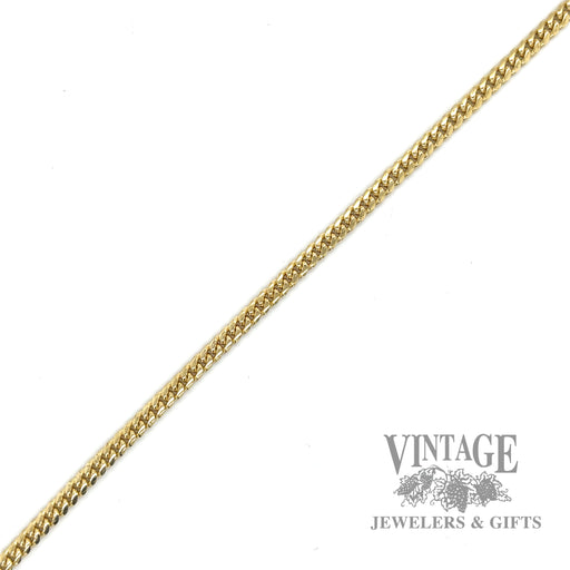 8.25" Curb link 10k yellow bracelet