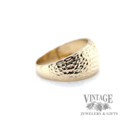 tapered geometric 14k gold ring right