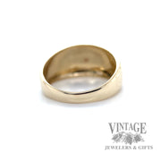 tapered geometric 14k gold ring back
