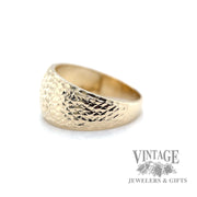 tapered geometric 14k gold ring left