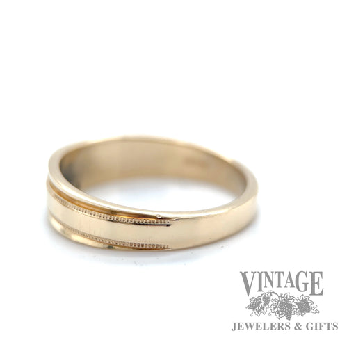 tapered 14k gold ring  left