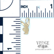 Playboy Bunny 14k gold pendant scale