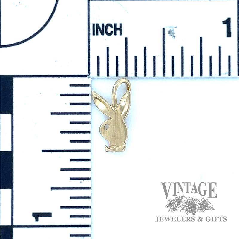 Playboy Bunny 14k gold pendant scale