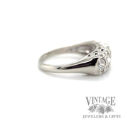 comfort fit 14k gold white gold round cut natural diamond ring right