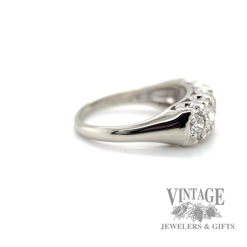 comfort fit 14k gold white gold round cut natural diamond ring right