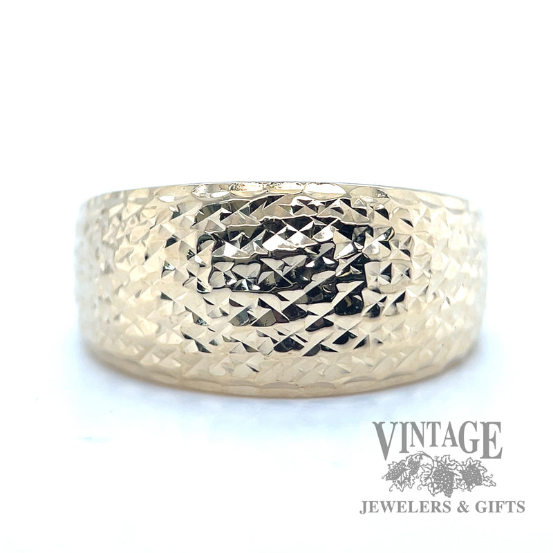 Tapered Geometric 14k gold ring