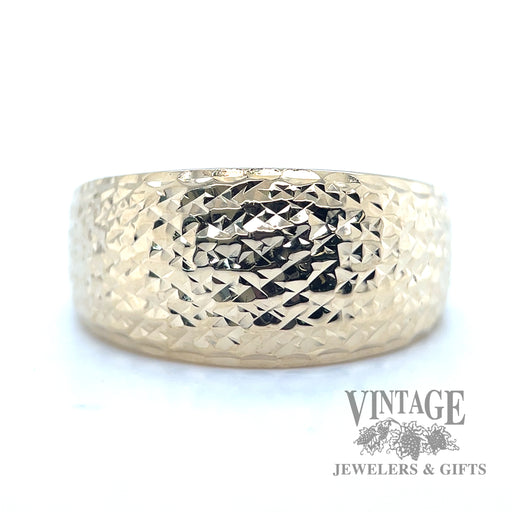 Tapered Geometric 14k gold ring