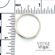 two toned textured 14k gold ring scale