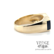 black onyx 14k gold ring right