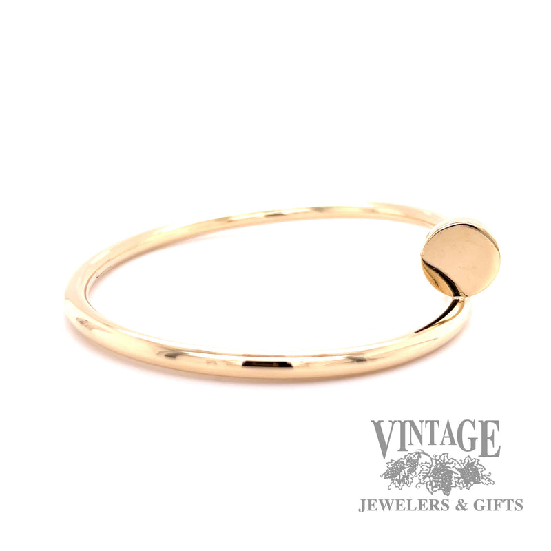 Cartier classic Juste Un Clou 18k gold hinged bracelet 19cm