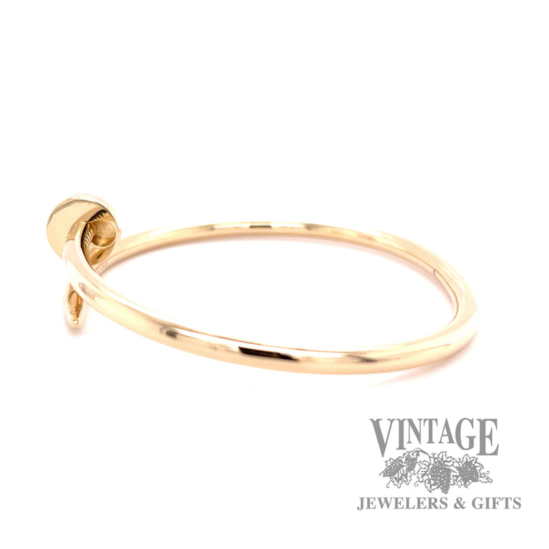 Cartier classic Juste Un Clou 18k gold hinged bracelet 19cm