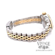 Rolex Oyster perpetual Stainless steel and gold with black dial ladies watch side 2