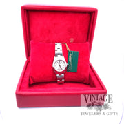 Stainless steel ladies Oyster Perpetual Rolex with original box and hang tag