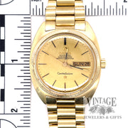 Vintage Omega constellation automatic solid 14k gold watch scale