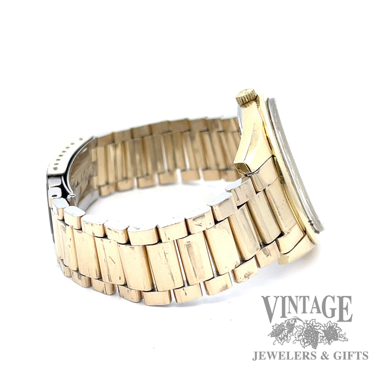 Vintage 1967 Omega seamaster automatic watch gold plated side 2