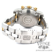Bertolucci Pulchra automatic chronograph stainless steel and 18k gold watch back