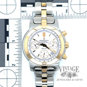 Bertolucci Pulchra automatic chronograph stainless steel and 18k gold watch scale