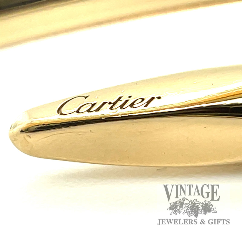 Cartier classic Juste Un Clou 18k gold hinged bracelet 19cm