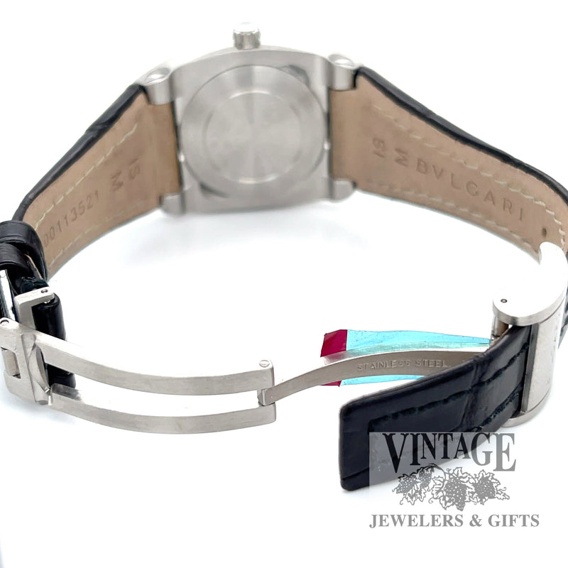 Bvlgari Eregon stainless steel EG 40s quartz watch back